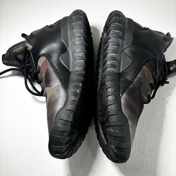 Adidas Tubular X Camo Men's Shoes B25700 Camo Black/Dark Brown/Oak - Size 10 - Picture 7 of 13